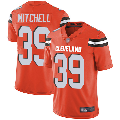 Cleveland Browns Terrance Mitchell Men Orange Limited Jersey 39 NFL Football Alternate Vapor Untouchable